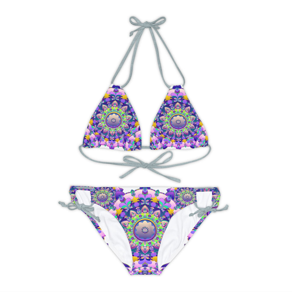 Bohemian Mandala Bikini Set - Purple & Pink All Over Prints - Blululi