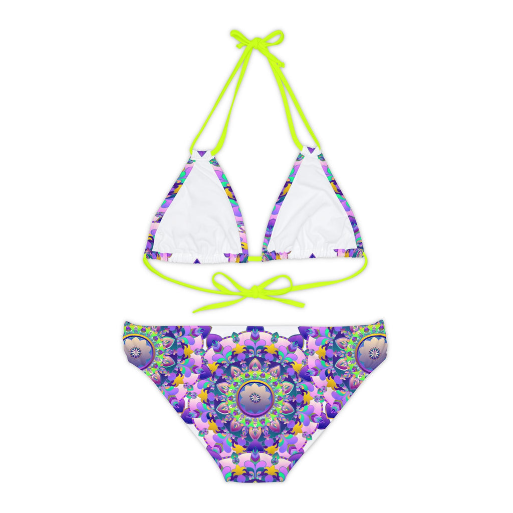 Bohemian Mandala Bikini Set - Purple & Pink All Over Prints - Blululi