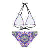 Bohemian Mandala Bikini Set - Purple & Pink All Over Prints - Blululi