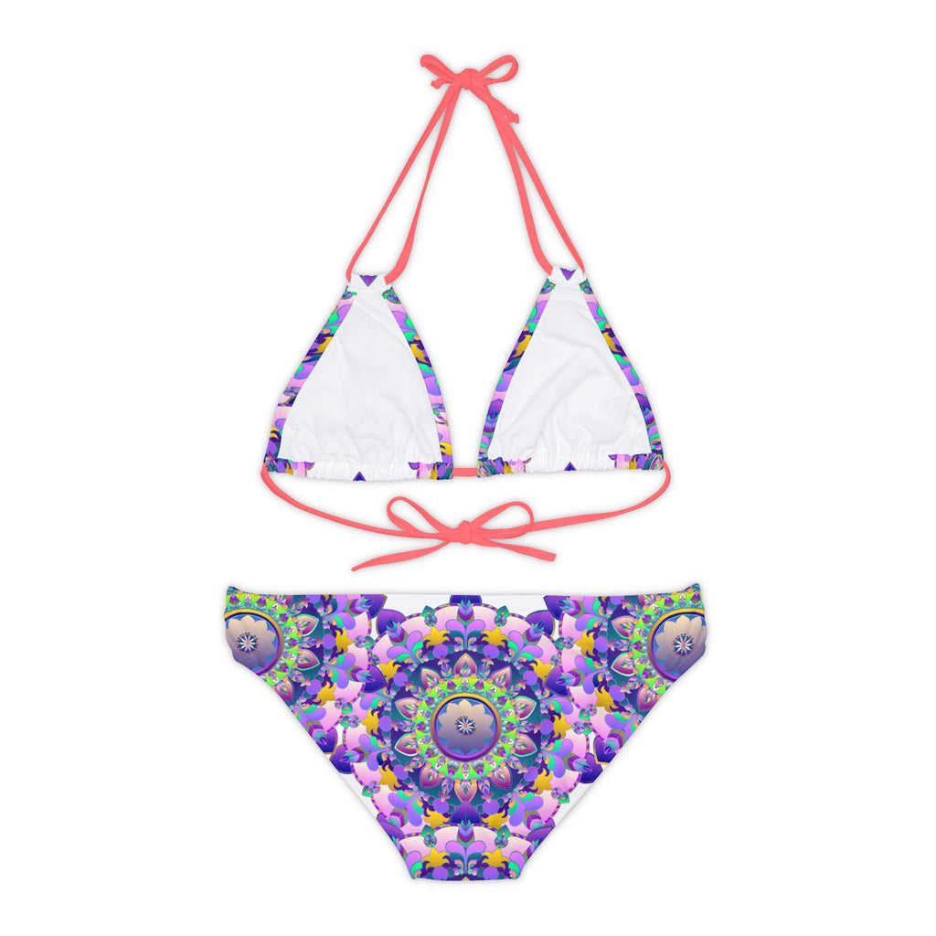 Bohemian Mandala Bikini Set - Purple & Pink All Over Prints - Blululi