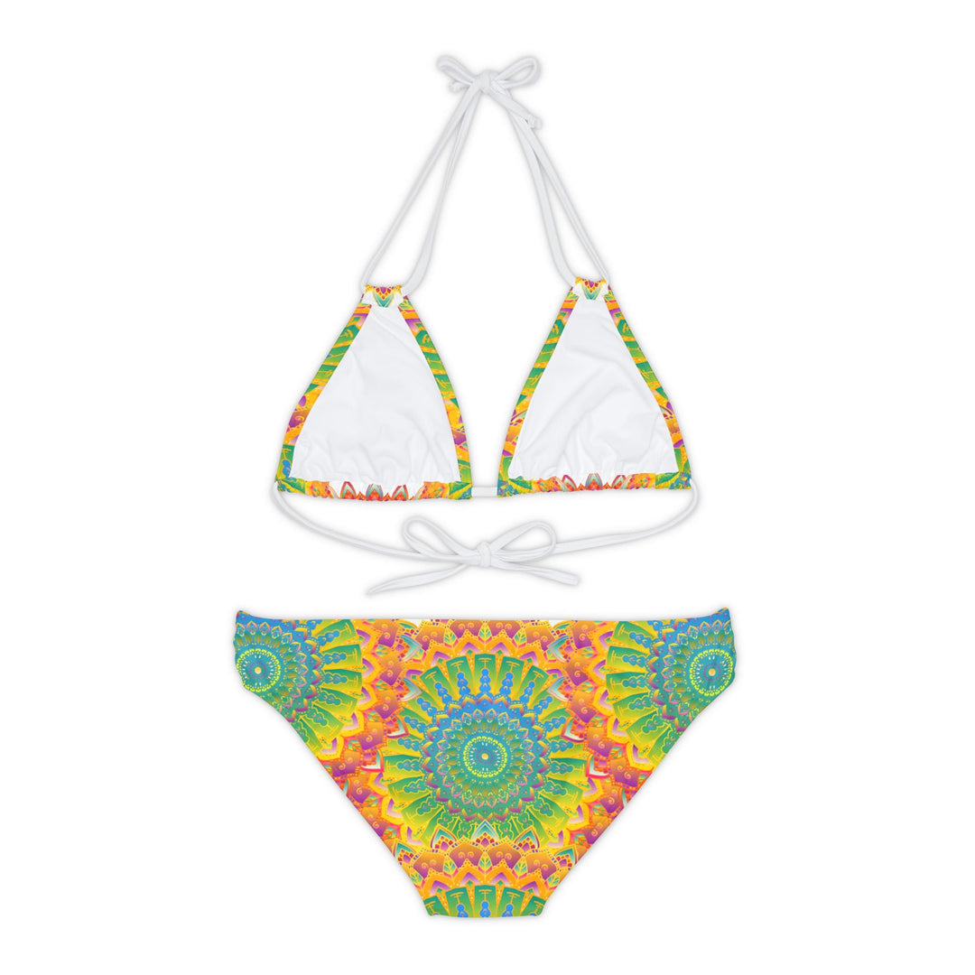 Bohemian Mandala Bikini Set - Vibrant Beachwear All Over Prints - Blululi