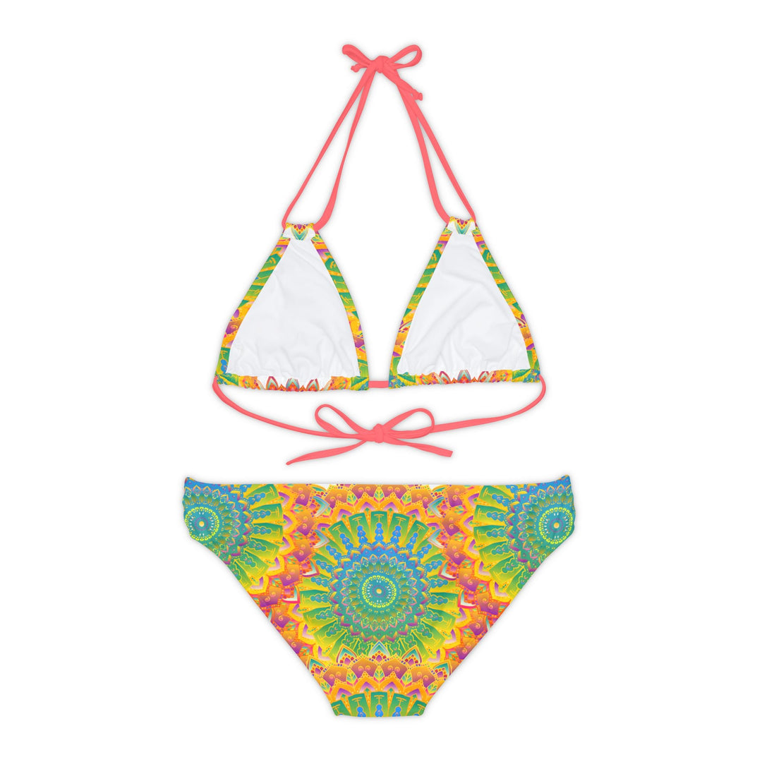 Bohemian Mandala Bikini Set - Vibrant Beachwear All Over Prints - Blululi