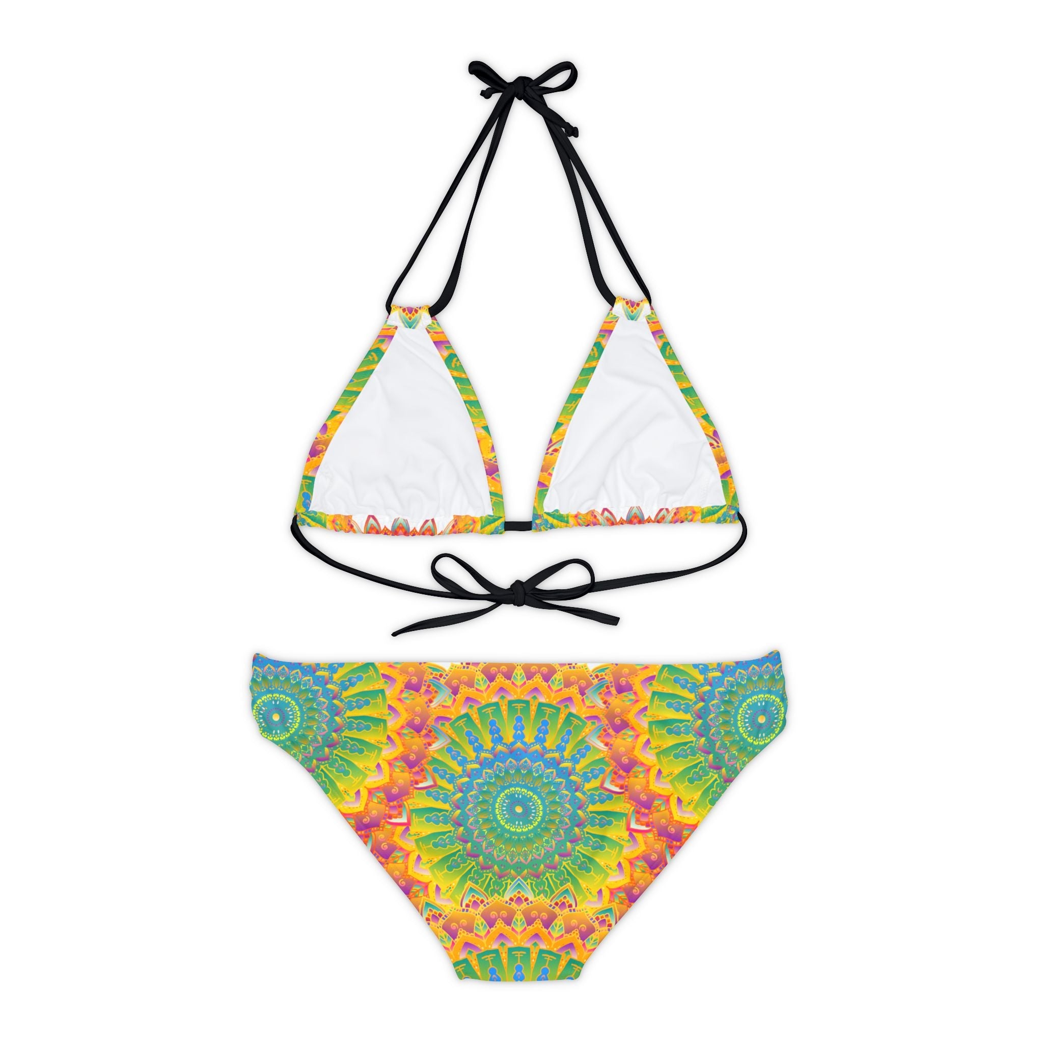 Bohemian Mandala Bikini Set - Vibrant Beachwear All Over Prints - Blululi