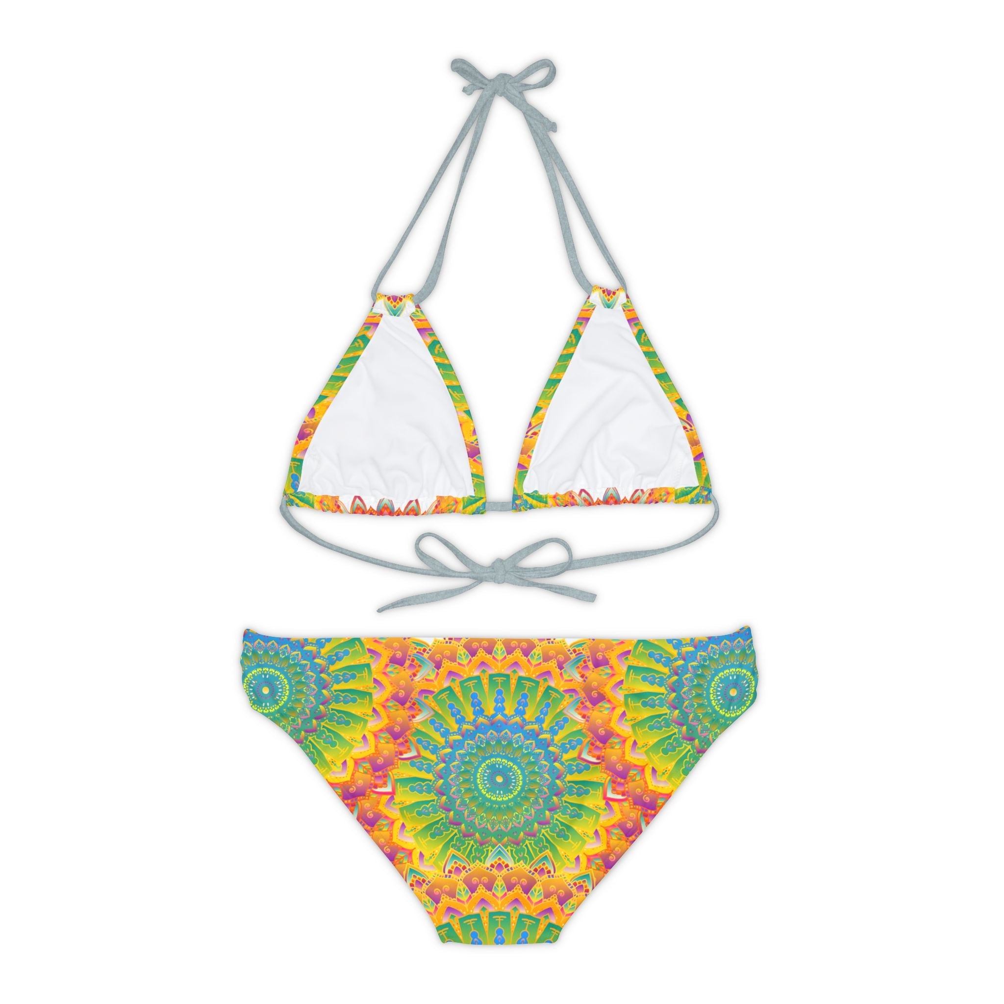 Bohemian Mandala Bikini Set - Vibrant Beachwear All Over Prints - Blululi