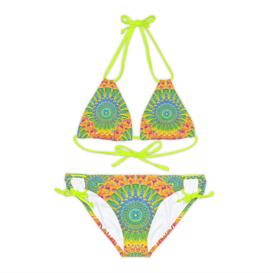 Bohemian Mandala Bikini Set - Vibrant Beachwear All Over Prints - Blululi