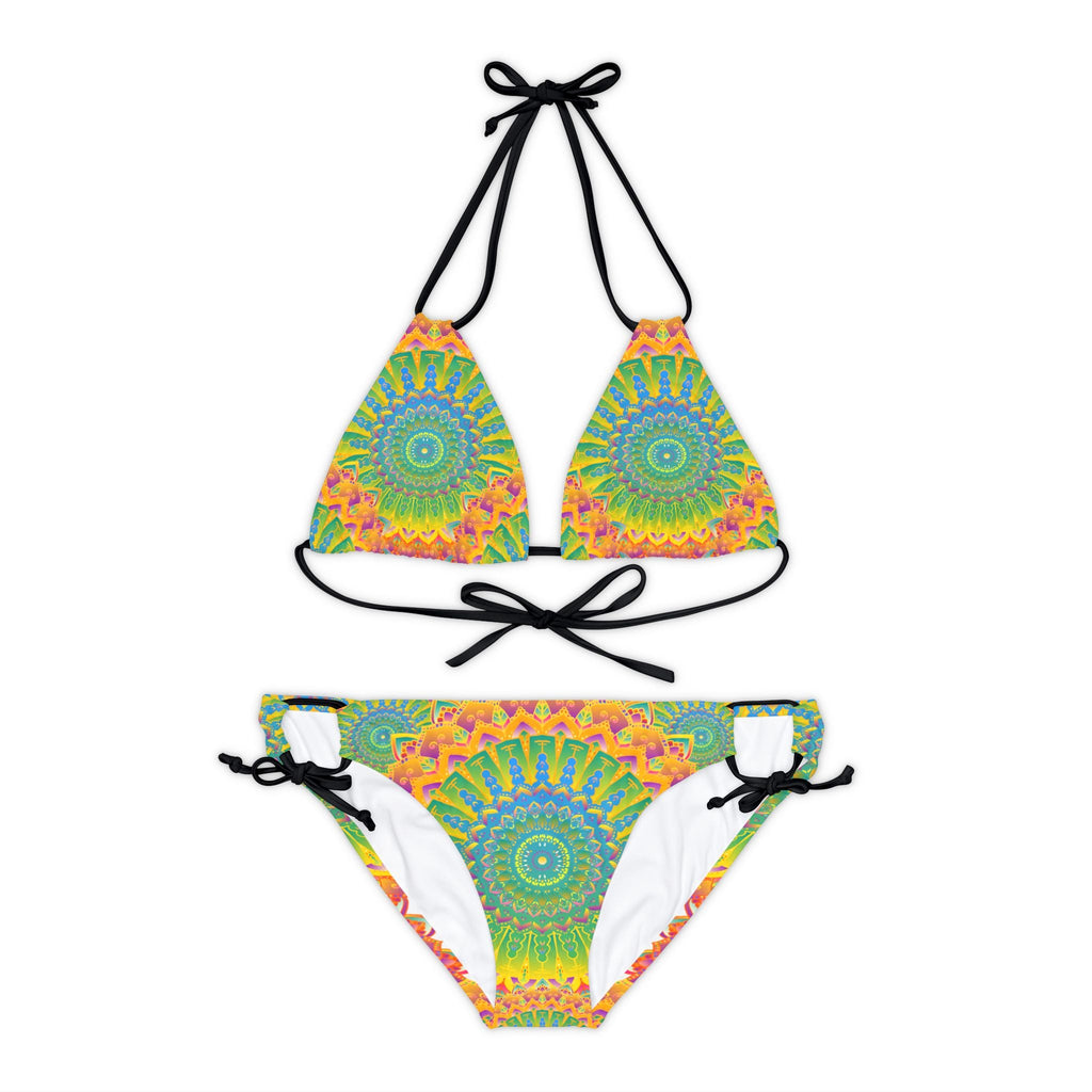 Bohemian Mandala Bikini Set - Vibrant Beachwear All Over Prints - Blululi