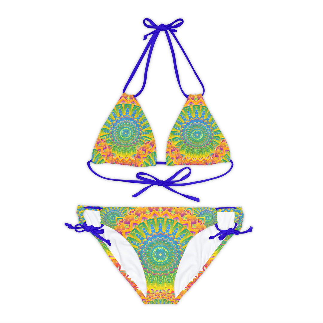 Bohemian Mandala Bikini Set - Vibrant Beachwear All Over Prints - Blululi