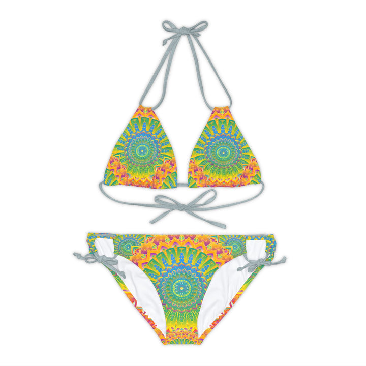 Bohemian Mandala Bikini Set - Vibrant Beachwear All Over Prints - Blululi