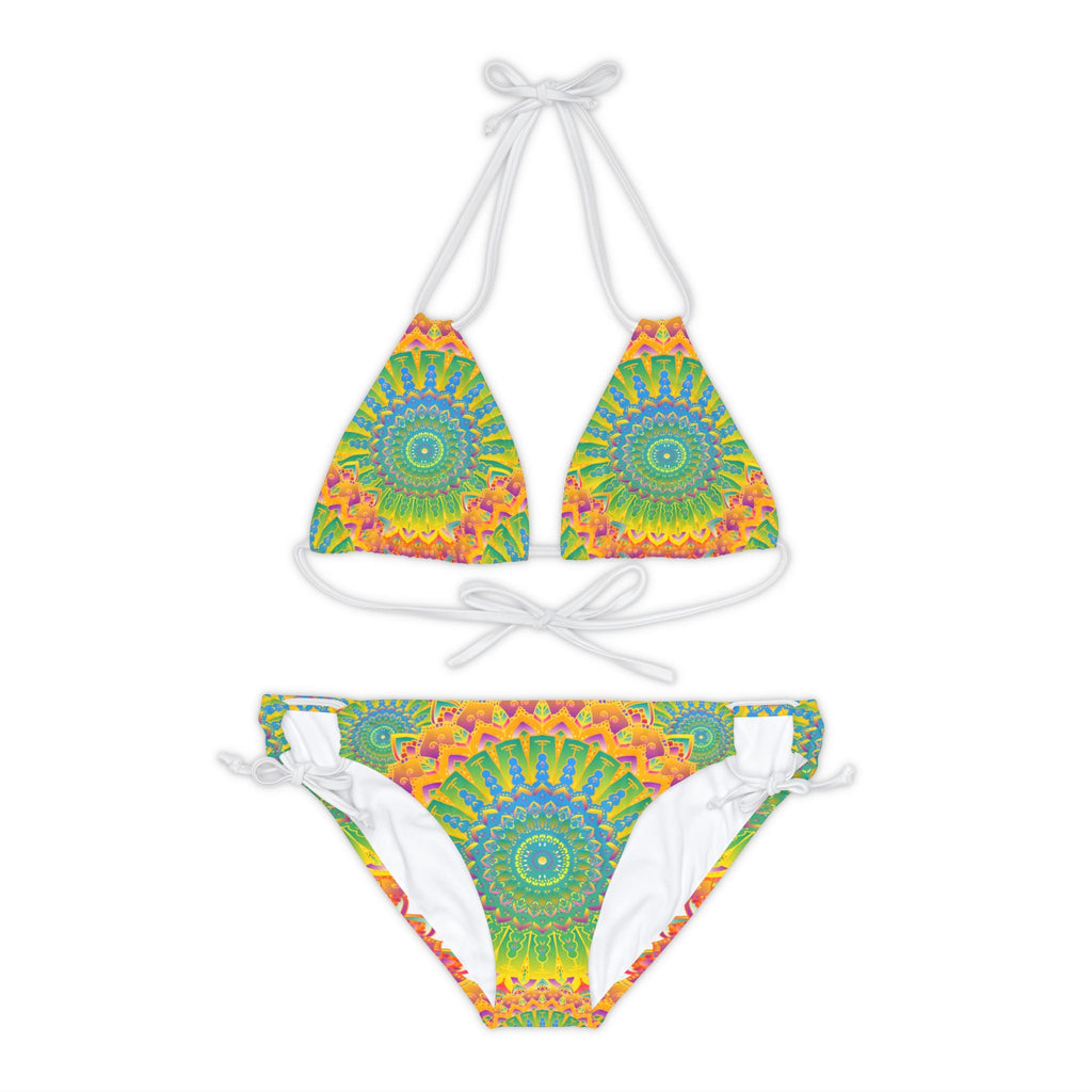 Bohemian Mandala Bikini Set - Vibrant Beachwear All Over Prints - Blululi