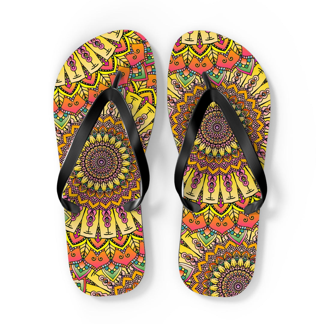 Bohemian Mandala Flip Flops - Colorful & Comfy Shoes - Blululi