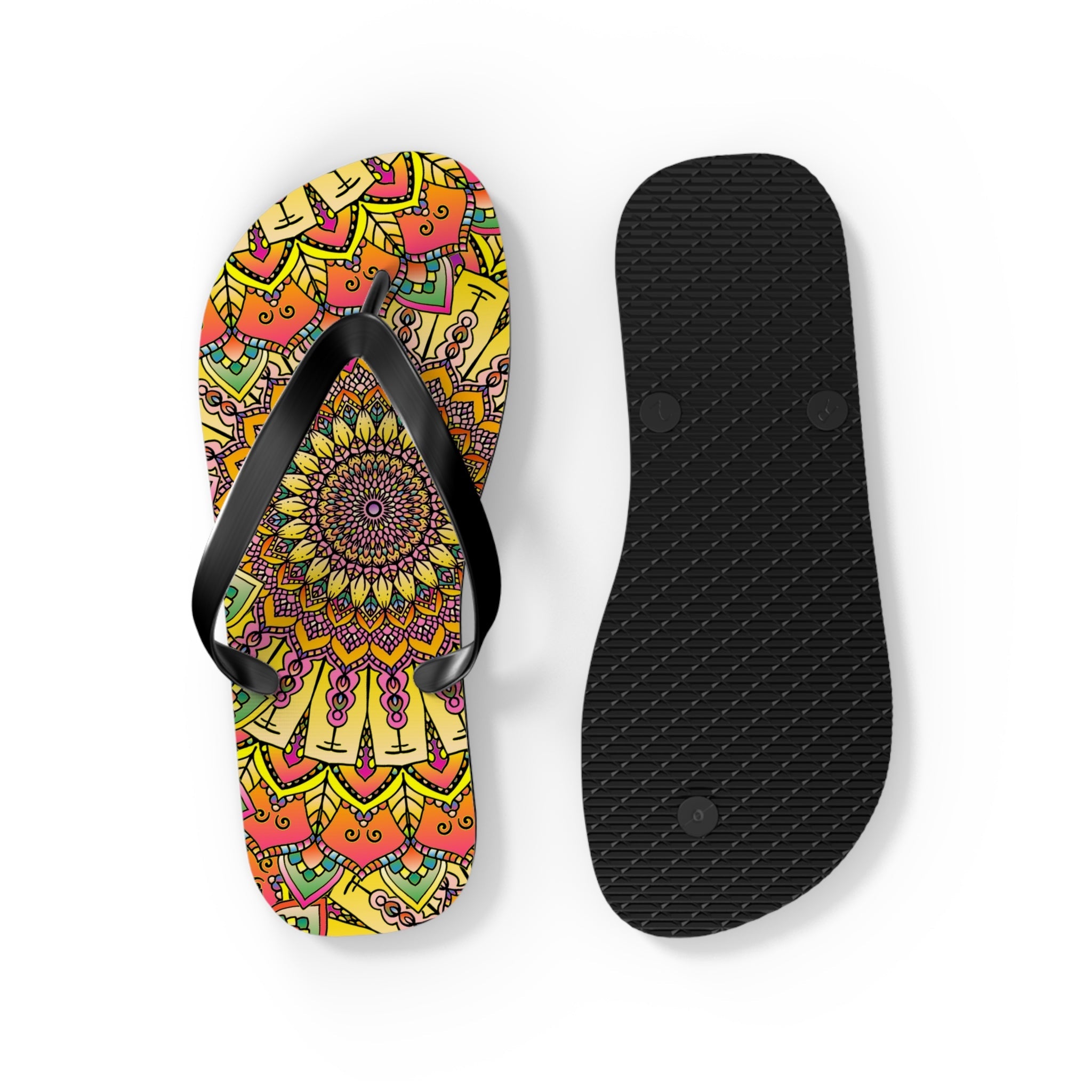 Bohemian Mandala Flip Flops - Colorful & Comfy Shoes - Blululi