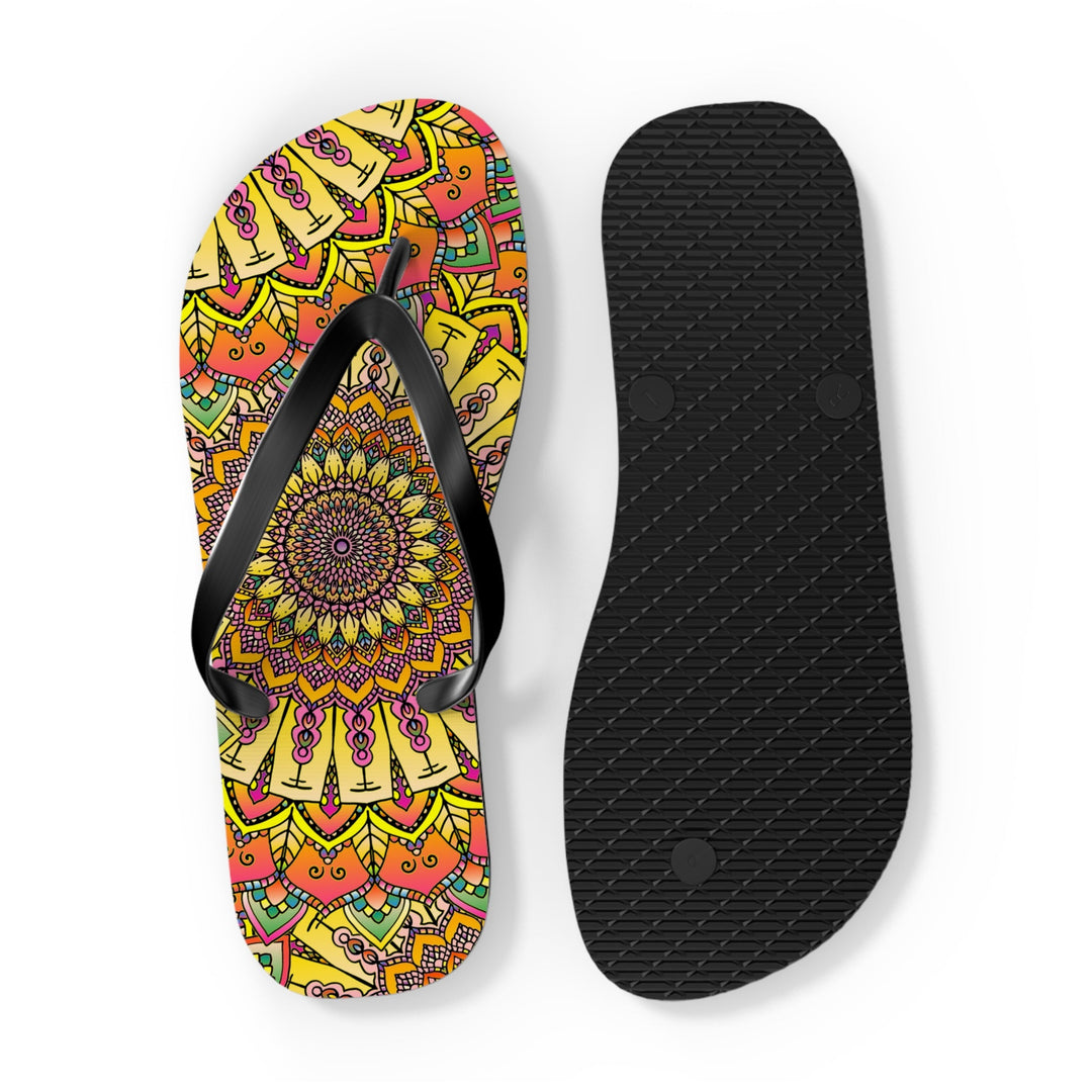 Bohemian Mandala Flip Flops - Colorful & Comfy Shoes - Blululi