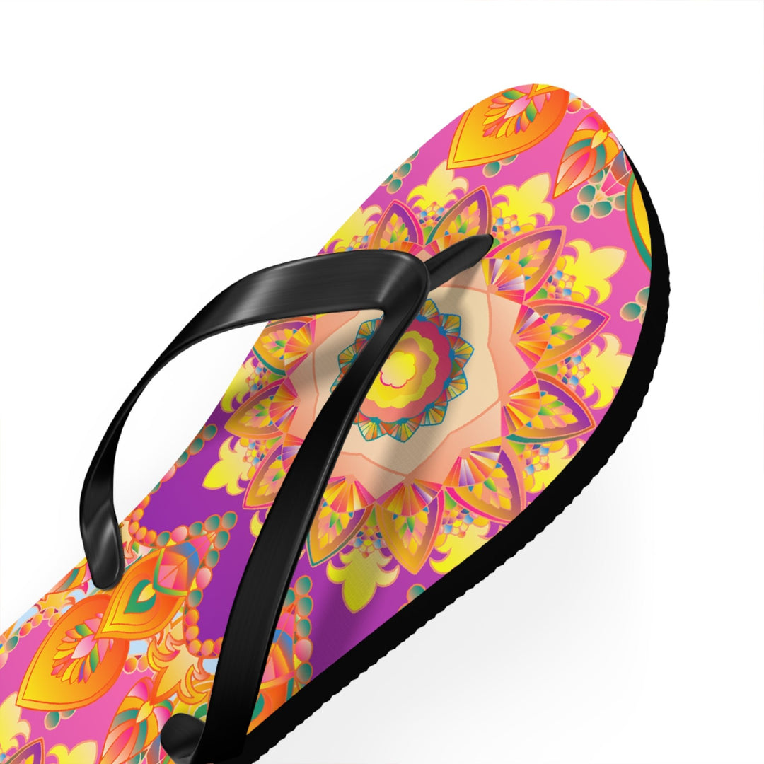 Bohemian Mandala Flip Flops - Colorful & Intricate Shoes - Blululi