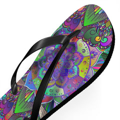 Bohemian Mandala Flip Flops - Colorful & Unique Shoes - Blululi