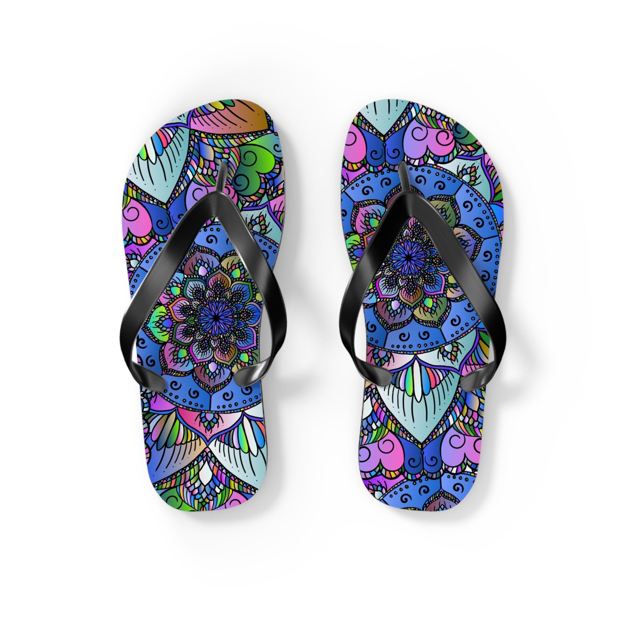 Bohemian Mandala Flip Flops - Colorful & Unique Shoes - Blululi