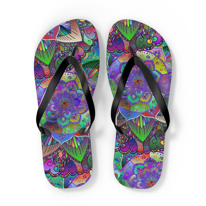 Bohemian Mandala Flip Flops - Colorful & Unique Shoes - Blululi