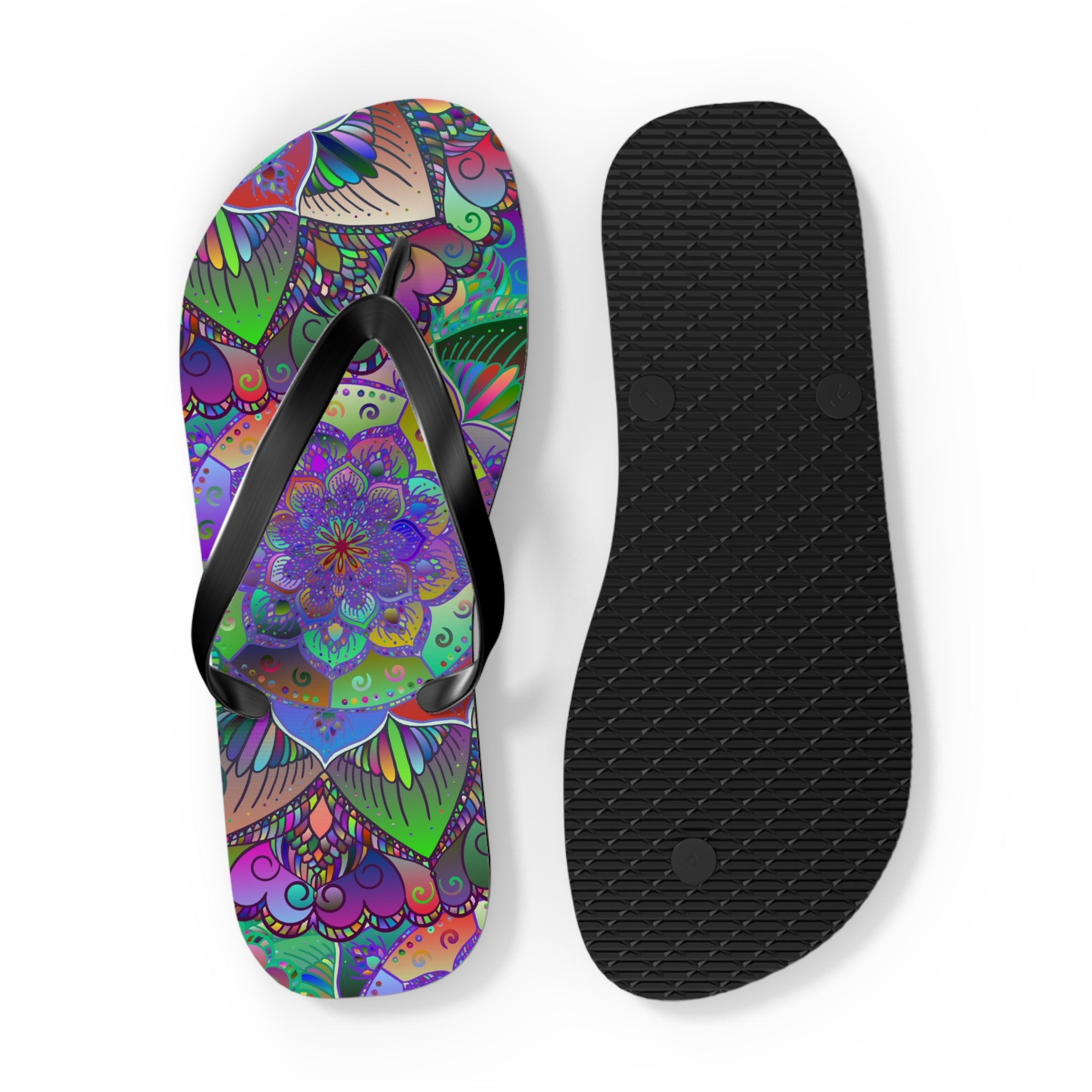 Bohemian Mandala Flip Flops - Colorful & Unique Shoes - Blululi