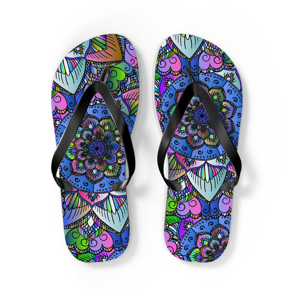 Bohemian Mandala Flip Flops - Colorful & Unique Shoes - Blululi