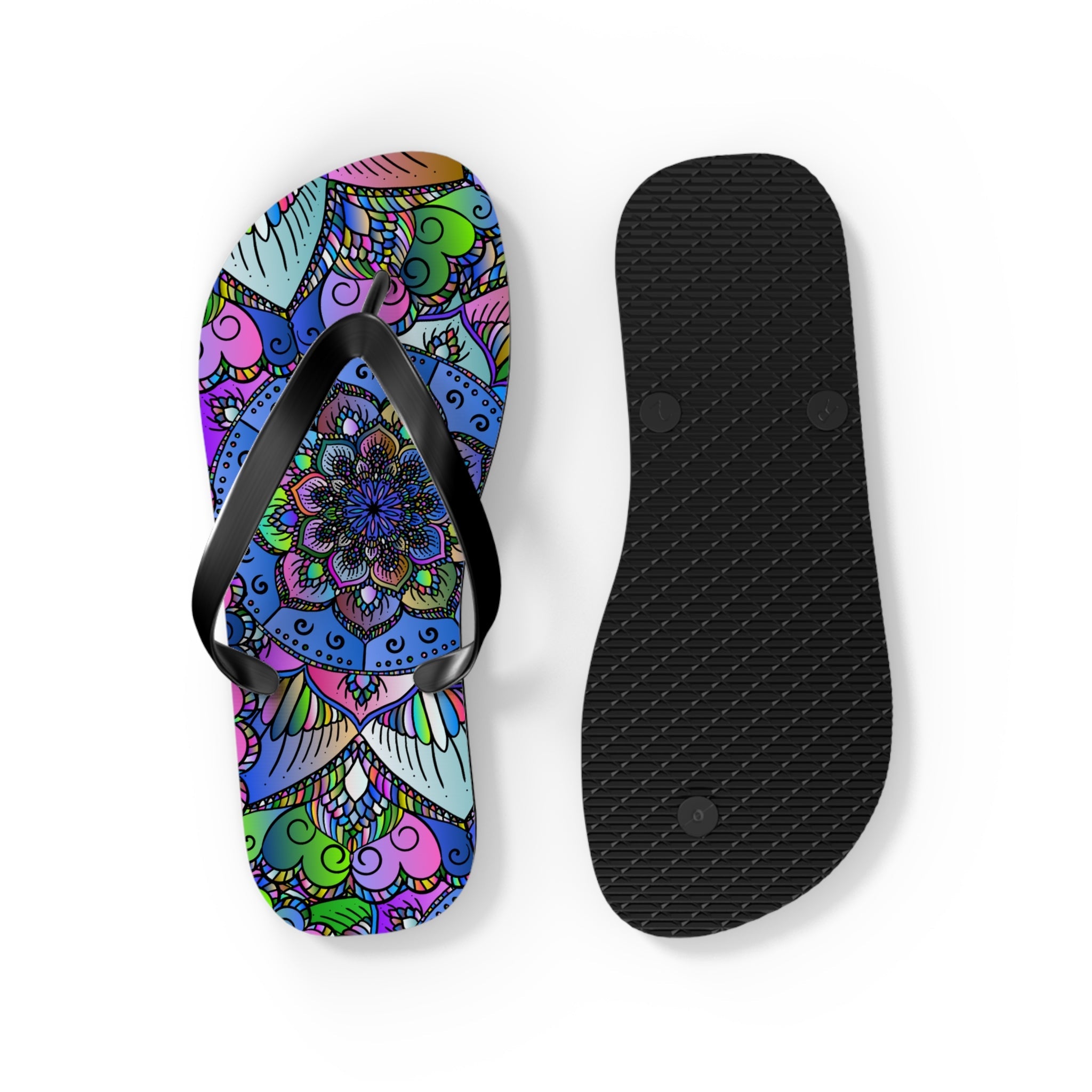 Bohemian Mandala Flip Flops - Colorful & Unique Shoes - Blululi