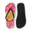 Bohemian Mandala Flip Flops - Pink, Yellow, Purple Shoes - Blululi