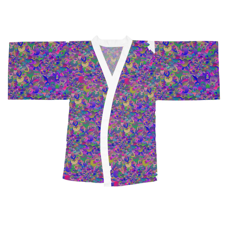 Bohemian Mandala Kimono Robe - Colorful Art All Over Prints - Blululi