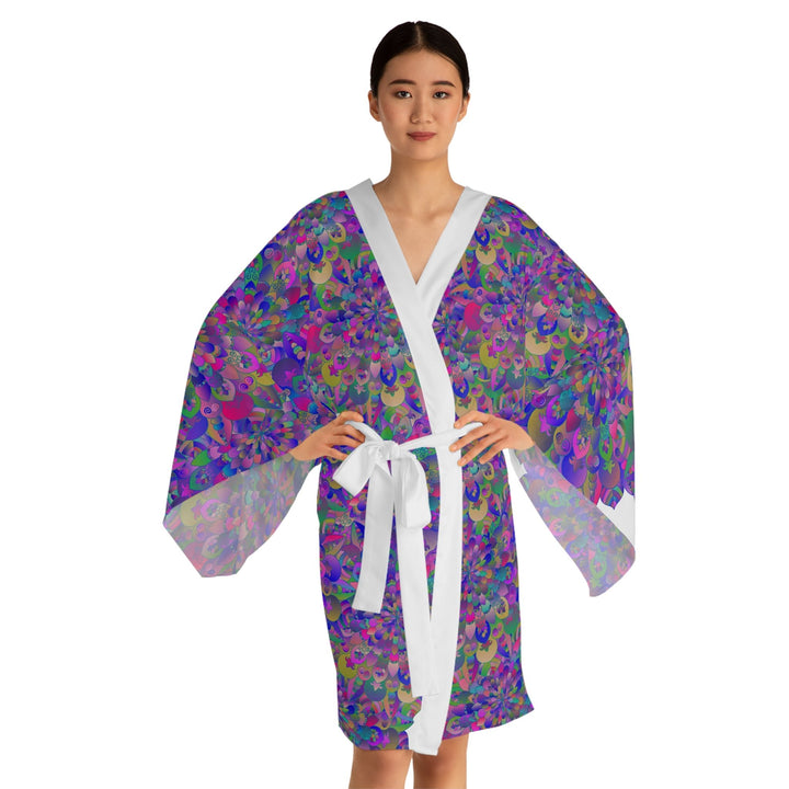 Bohemian Mandala Kimono Robe - Colorful Art All Over Prints - Blululi