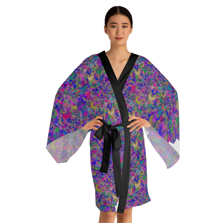 Bohemian Mandala Kimono Robe - Colorful Art All Over Prints - Blululi