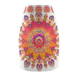 Bohemian Mandala Pencil Skirt - Light Purple, Azure All Over Prints - Blululi
