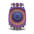 Bohemian Mandala Pencil Skirt - Light Purple & Azure All Over Prints - Blululi