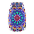 Bohemian Mandala Pencil Skirt - Purple & Azure All Over Prints - Blululi