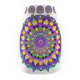 Bohemian Mandala Pencil Skirt - Purple & Azure All Over Prints - Blululi