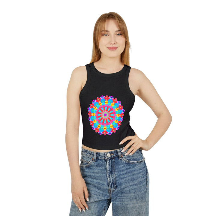 Bohemian Mandala Racerback Tank Top Tank Top - Blululi