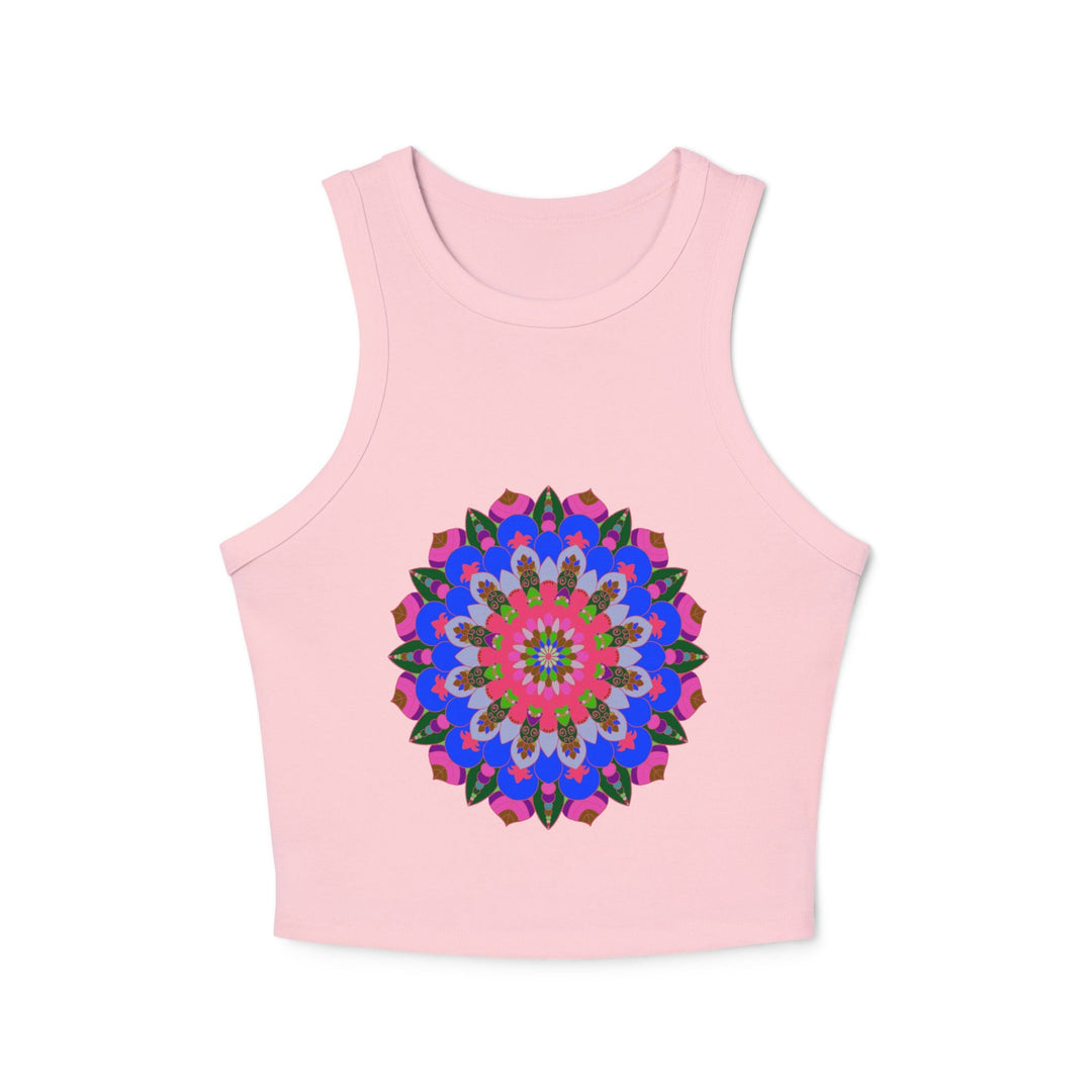 Bohemian Mandala Racerback Tank Top Tank Top - Blululi