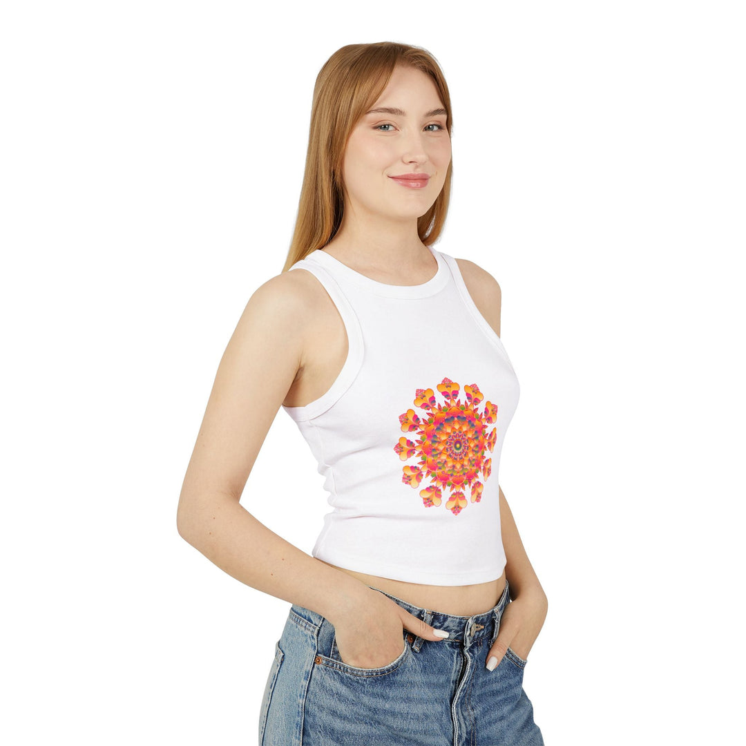 Bohemian Mandala Racerback Tank Top Tank Top - Blululi