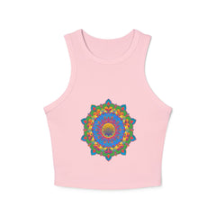 Bohemian Mandala Racerback Tank Top Tank Top - Blululi