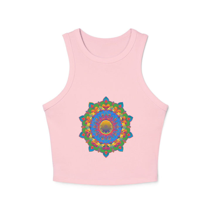 Bohemian Mandala Racerback Tank Top Tank Top - Blululi