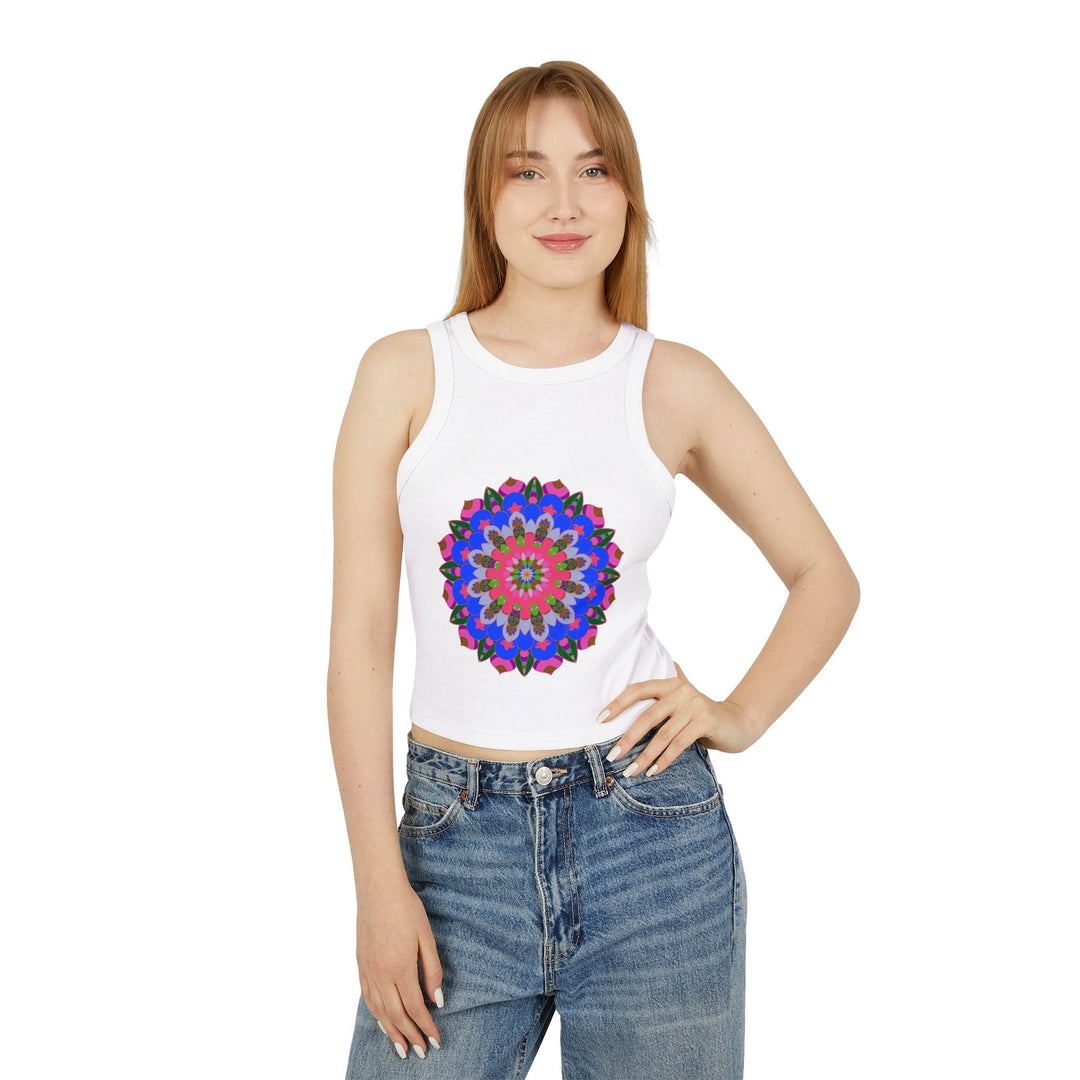 Bohemian Mandala Racerback Tank Top Tank Top - Blululi