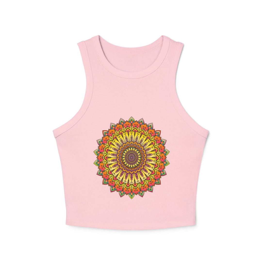 Bohemian Mandala Racerback Tank Top Tank Top - Blululi