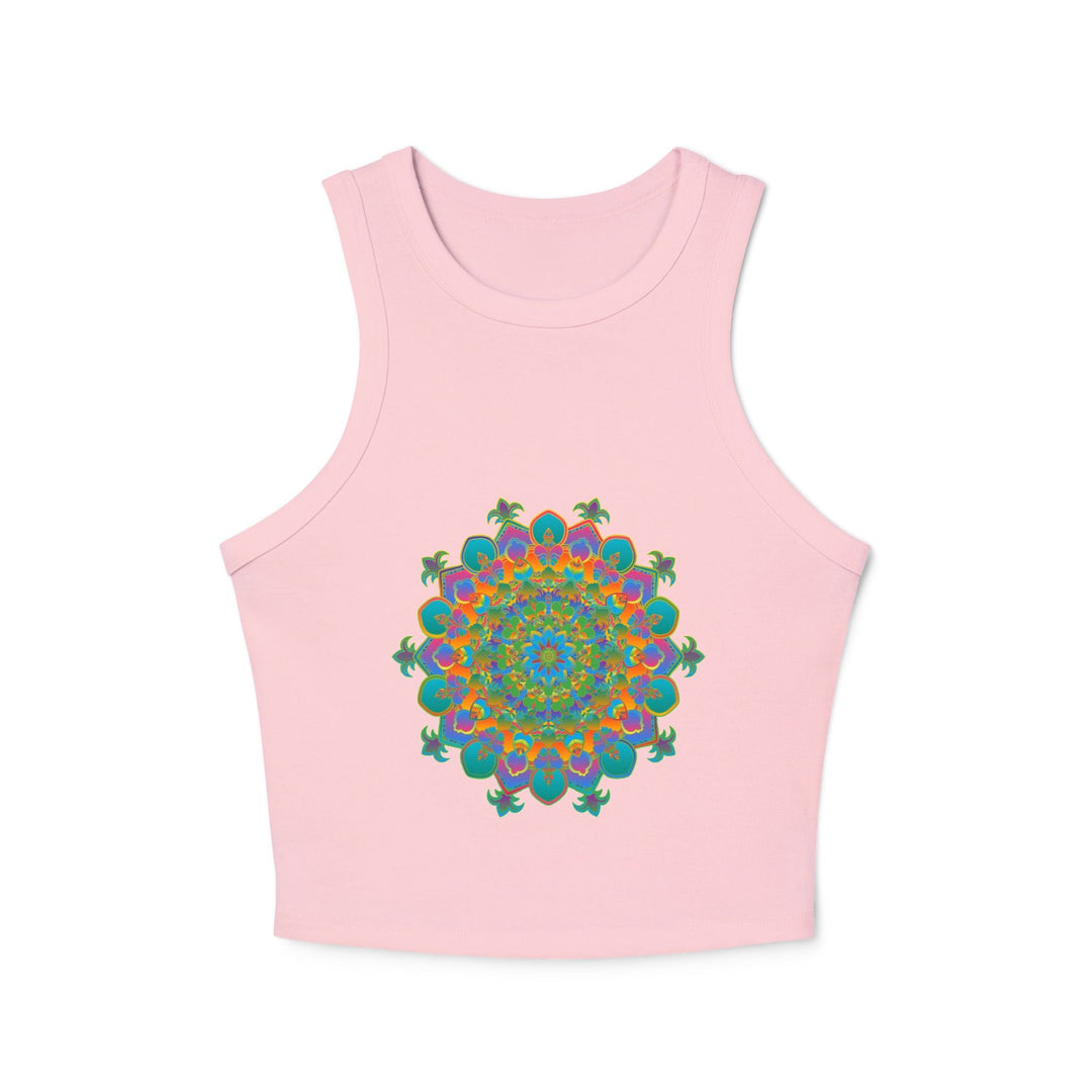 Bohemian Mandala Racerback Tank Top Tank Top - Blululi