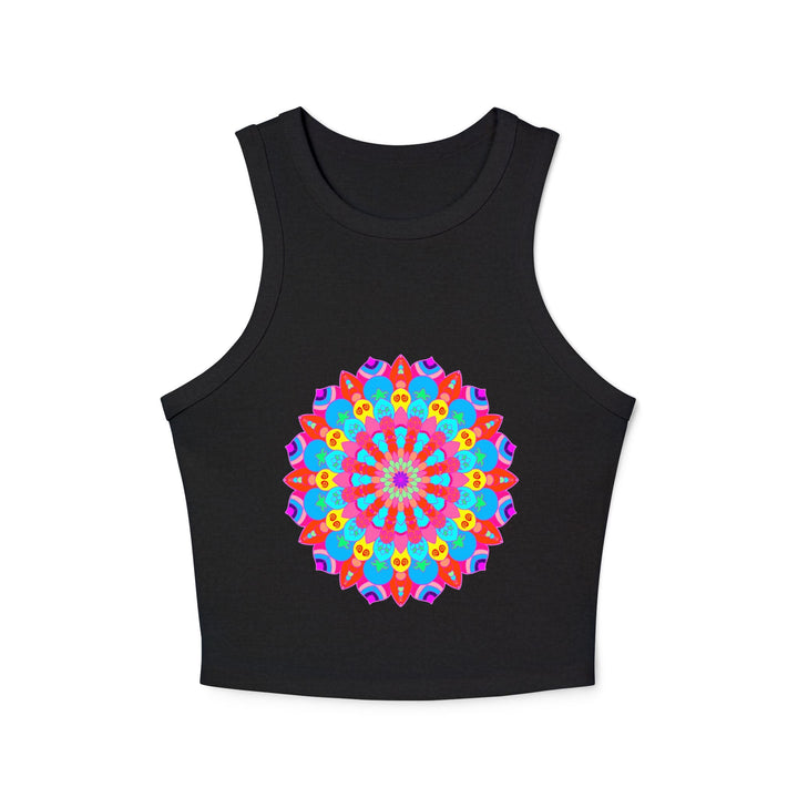 Bohemian Mandala Racerback Tank Top Tank Top - Blululi