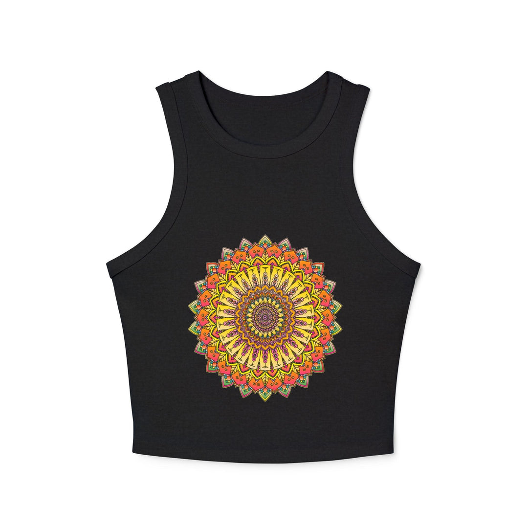 Bohemian Mandala Racerback Tank Top Tank Top - Blululi