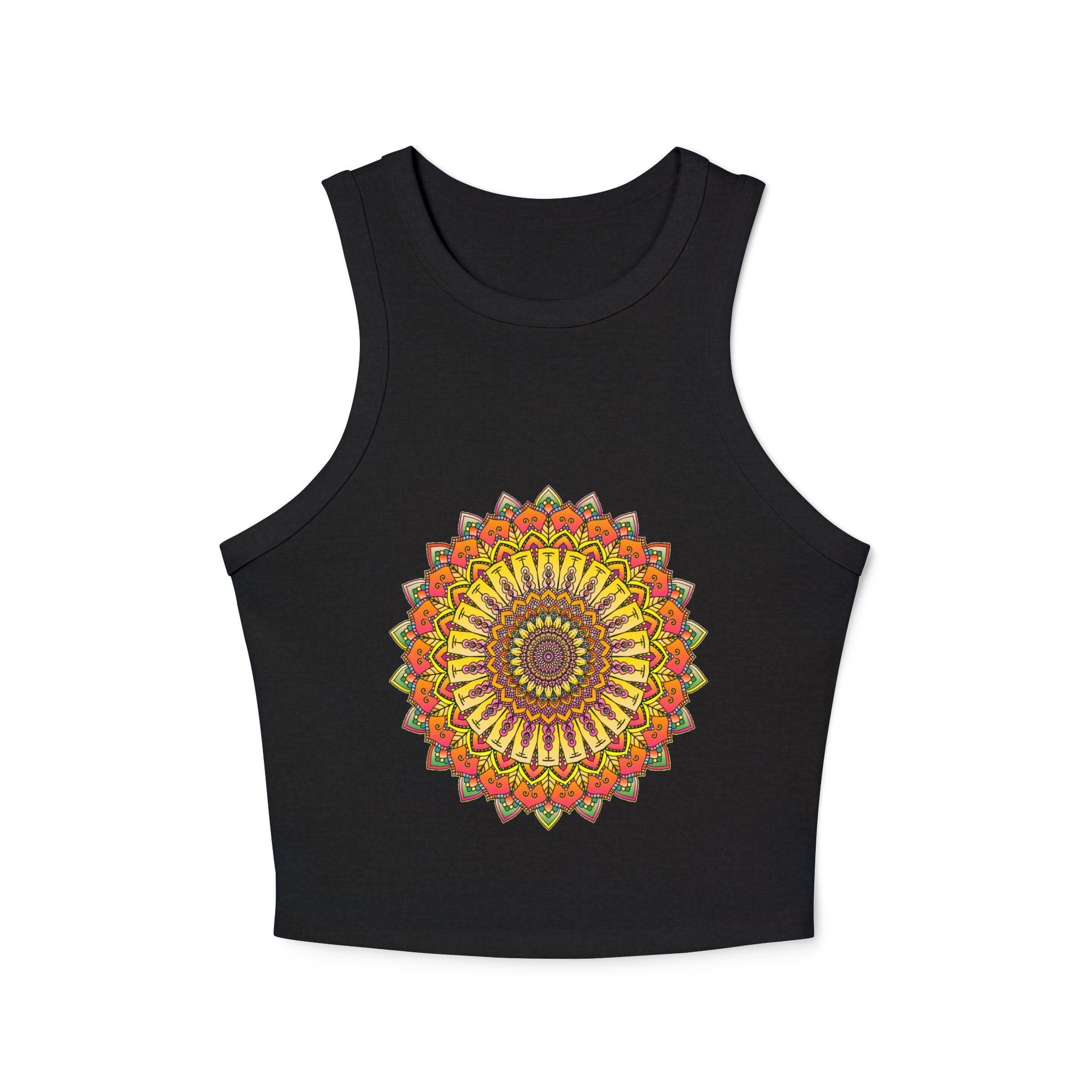 Bohemian Mandala Racerback Tank Top Tank Top - Blululi