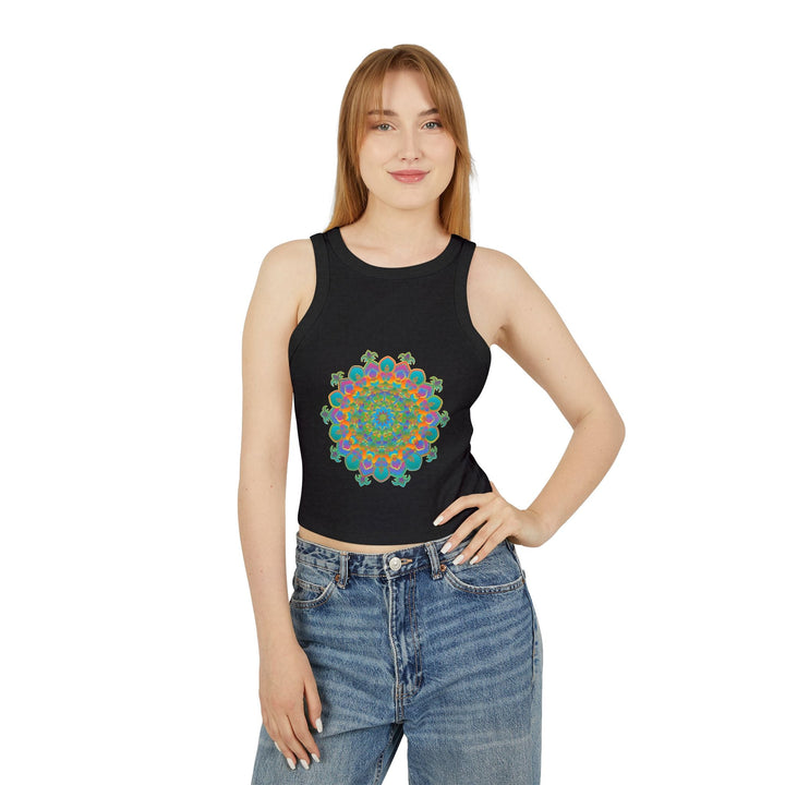 Bohemian Mandala Racerback Tank Top Tank Top - Blululi