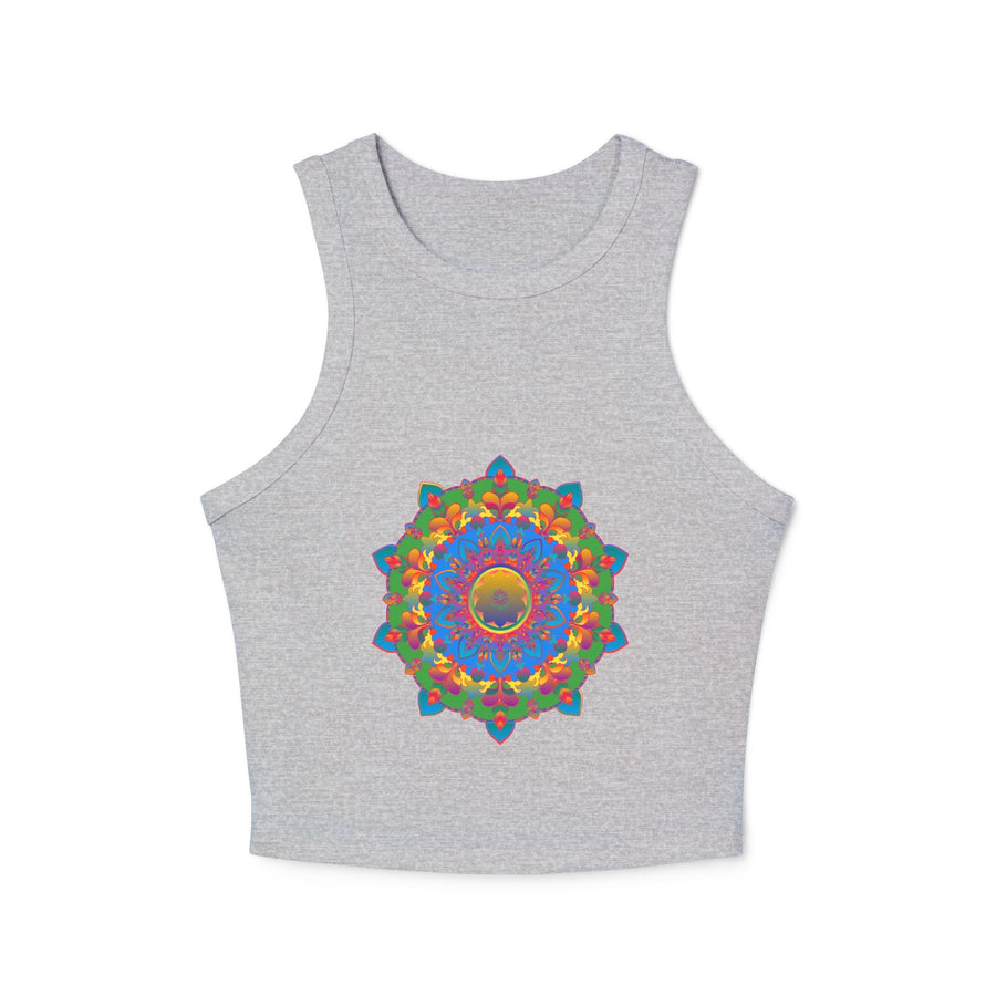 Bohemian Mandala Racerback Tank Top Tank Top - Blululi