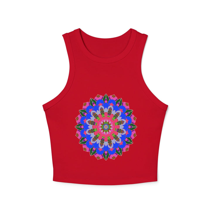 Bohemian Mandala Racerback Tank Top Tank Top - Blululi