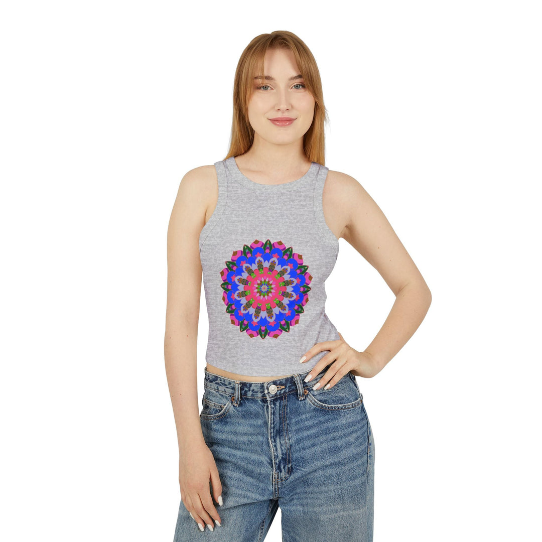 Bohemian Mandala Racerback Tank Top Tank Top - Blululi