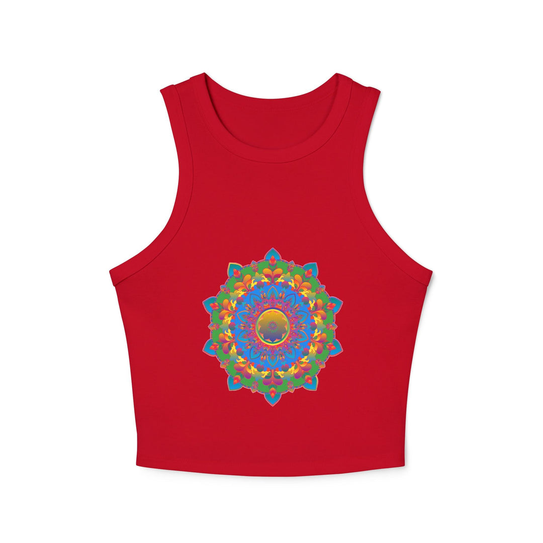 Bohemian Mandala Racerback Tank Top Tank Top - Blululi