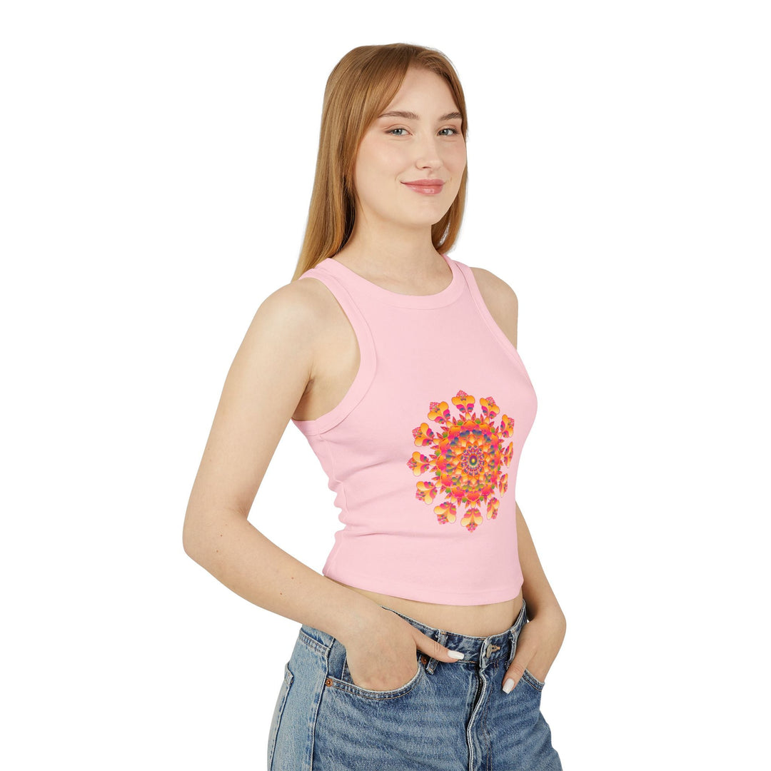 Bohemian Mandala Racerback Tank Top Tank Top - Blululi