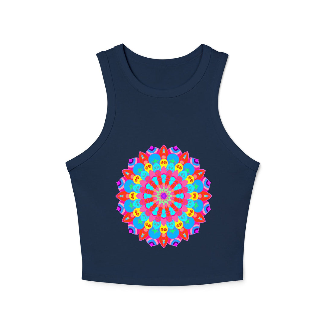 Bohemian Mandala Racerback Tank Top Tank Top - Blululi