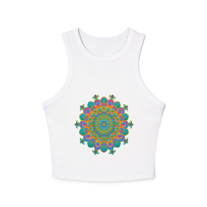 Bohemian Mandala Racerback Tank Top Tank Top - Blululi